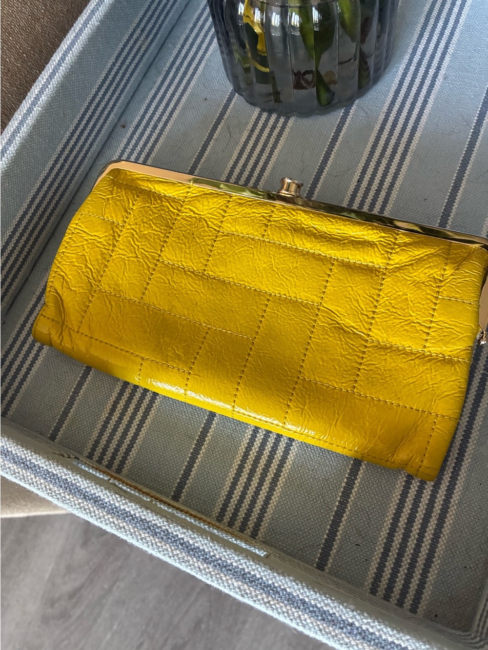 HOBO Yellow Quilted Frame HOBO Clutch wallet
